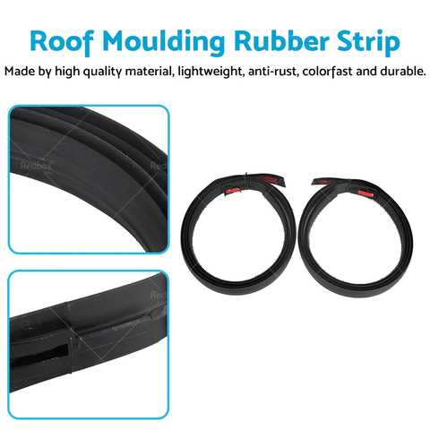 Toyota Hilux LH & RH Dual Cab Roof Moulding Rubber Strips (2005-2015)
