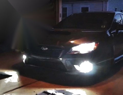 8000LM 40W Pure White LED Fog Light Globes