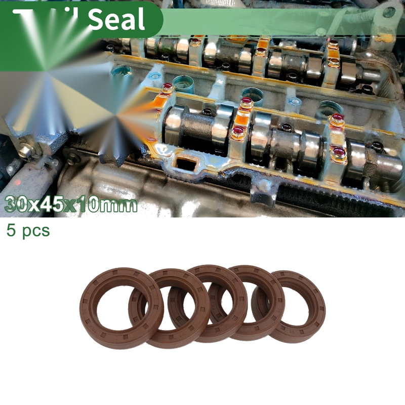 Oil Seal FKM Rubber 30x45x10mm 5 pcs