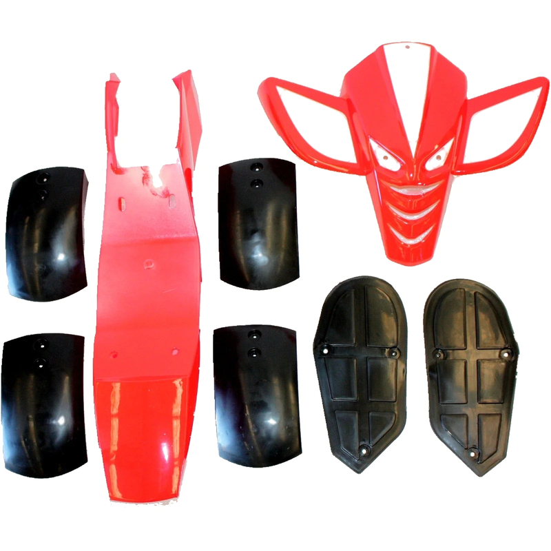 49cc Mini Quad Dirt Bike ATV RED Plastics Mud Guard Fairing Guards