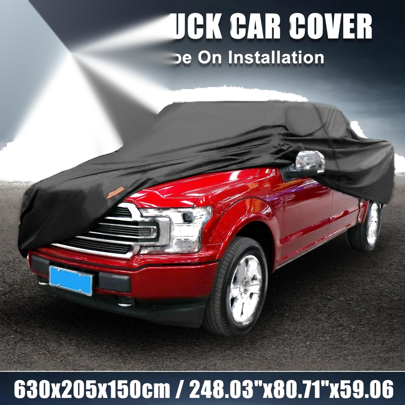 Ford F150 Crew Cab 04-21 Sun Rain Protection Black Pickup Truck Cover