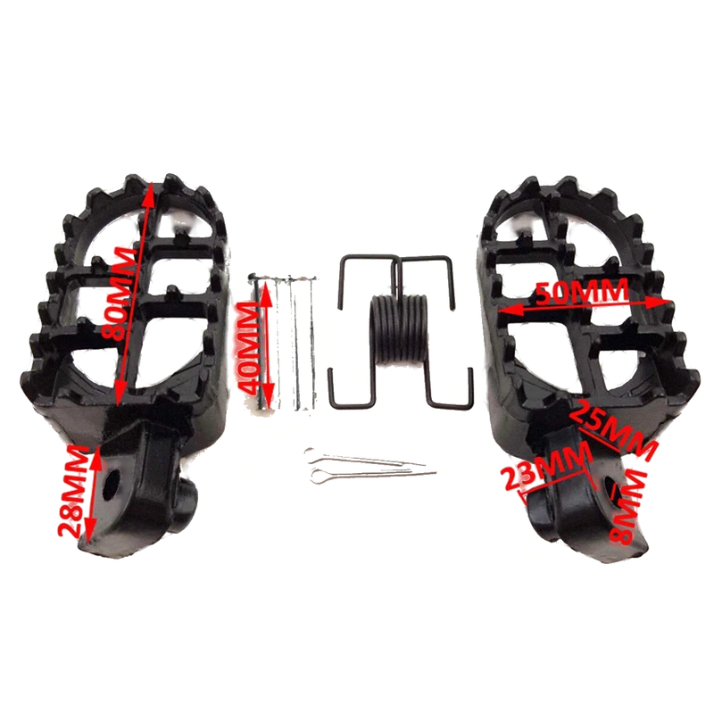 Motorcycle Foot Pegs Aluminium Brake Pedal Pads 2x