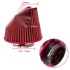 3" Red Cold Air Intake Cone Filter