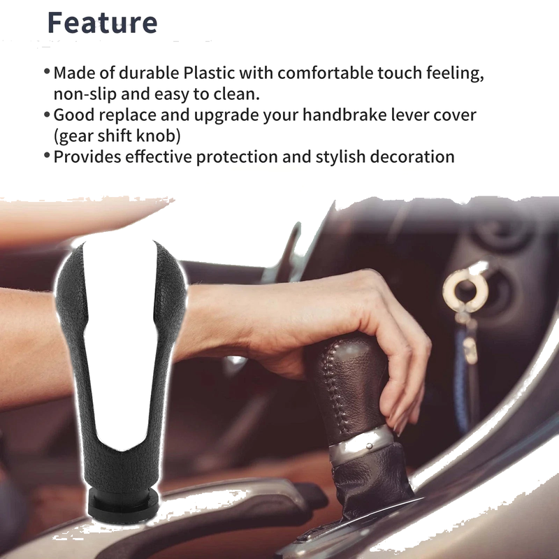 Chevrolet Spark Plastic White Black 5 Speed Shift Knob