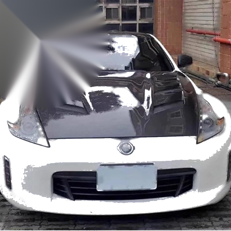 Nissan 370Z Z34 2009-2021 Real Carbon Fiber Bonnet Engine Hood Lid Cover