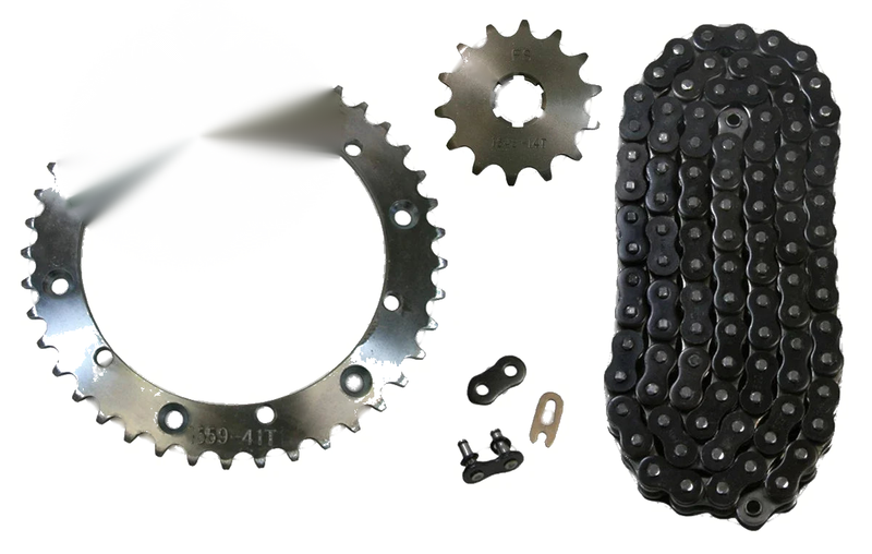 Yamaha Banshee Black 520x104 O-Ring Drive Chain & 14/41 Sprockets (1989–2006)