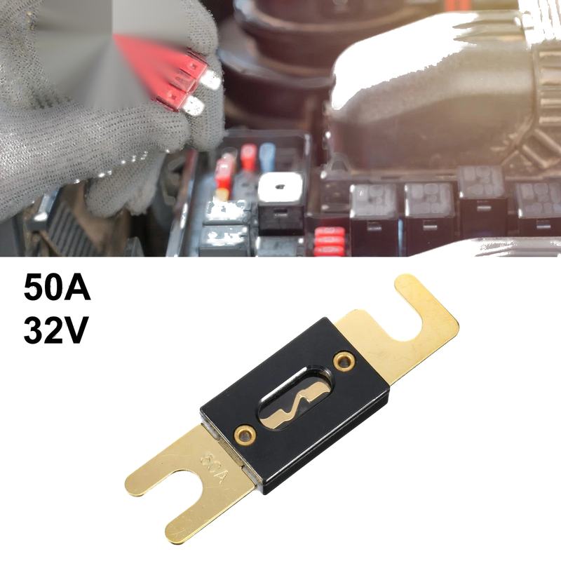 Car Truck Motorcycle Boat Audio CDs 50A ANL Fuse