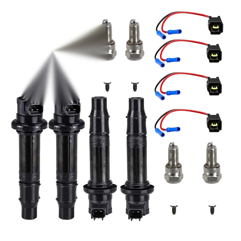 Yamaha YZF-R1 4x Ignition Coil & Plug w/Spark Plug (2002–2006)
