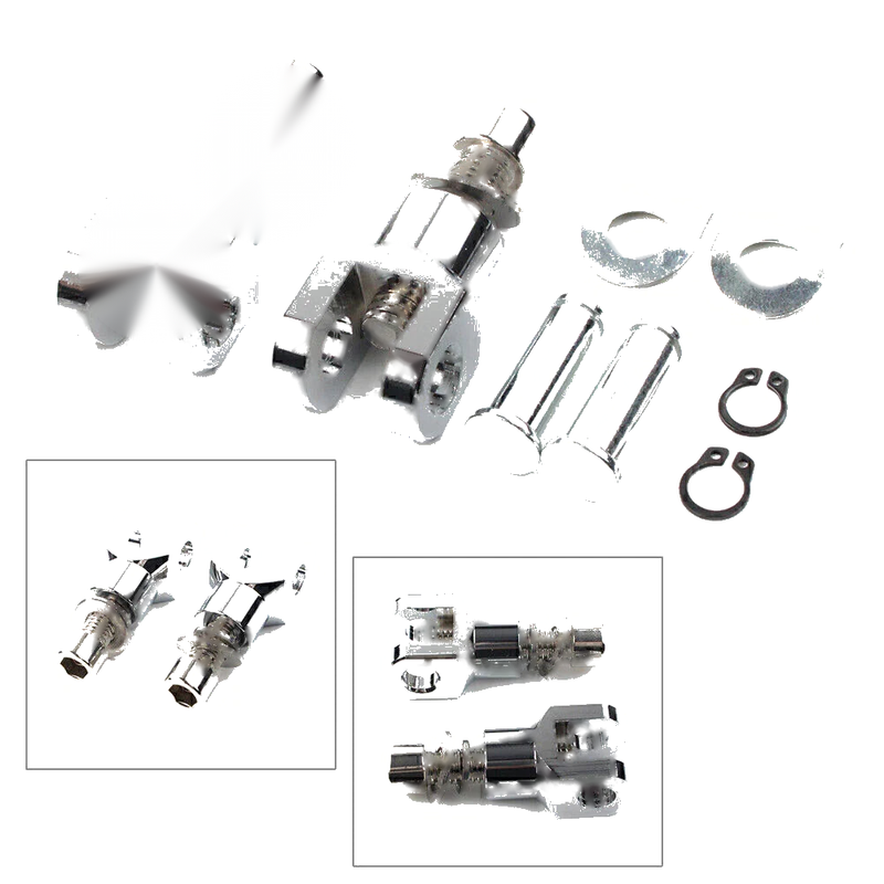 Harley Softail (2000-2020) Silver Rear Passenger Foot Pegs Bracket