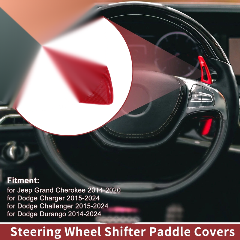 Jeep Grand Cherokee 1 x Red Plastic Steering Wheel Paddles (2014 - 2020)