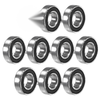 Deep Groove Ball Bearings Z2 15x32x9mm Double Sealed Chrome Steel 10pcs