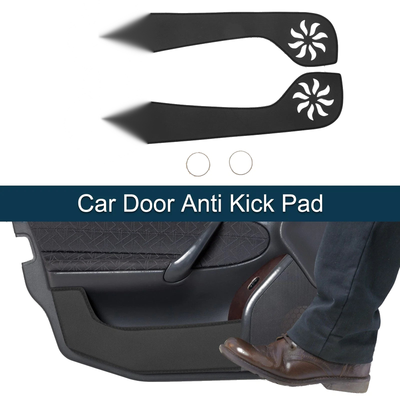 Ford Mustang (2015) - Black Car Door Anti Kick Pad Sticker Protector