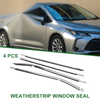 Toyota Corolla 4pcs Weatherstrip Window Seal (2014–2019)