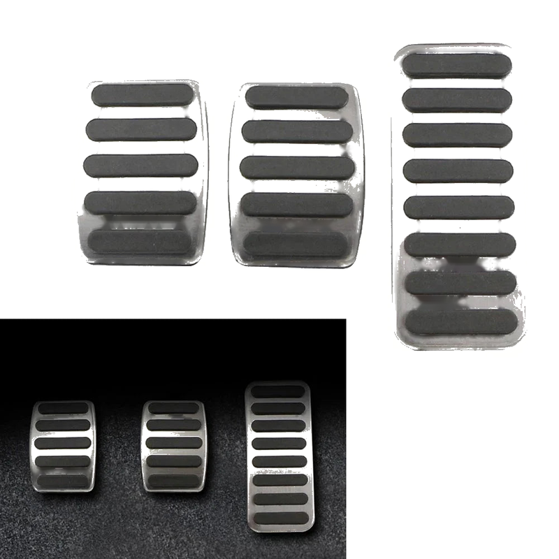 Suzuki Vitara SX4 S-Cross Clutch Brake Gas Pedals Protection Covers (15-21)