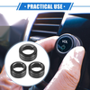 Toyota 4Runner (2010-2020) Black 3 x Car AC Switch Knob Ring Cover Trim