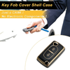 Peugeot 107 Black Gold Tone TPU Silicone Key Case (2005-2014)