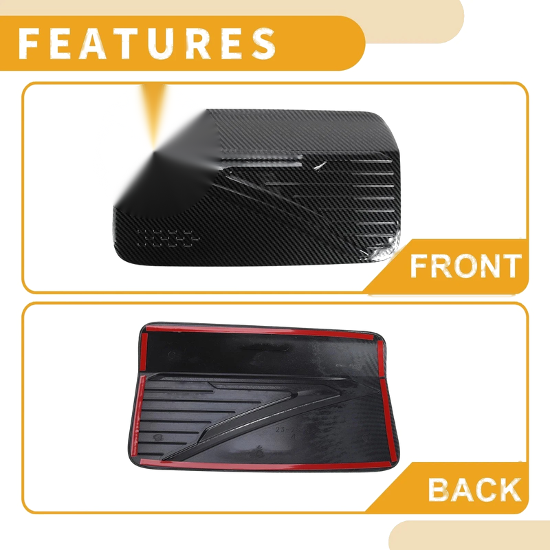 Mitsubishi L200 2024-2025 Carbon Fiber Black Fuel Tank Door Cap