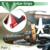Motorcycle 7/8" 22mm Hand Grips Cover Aluminum Alloy Black Red