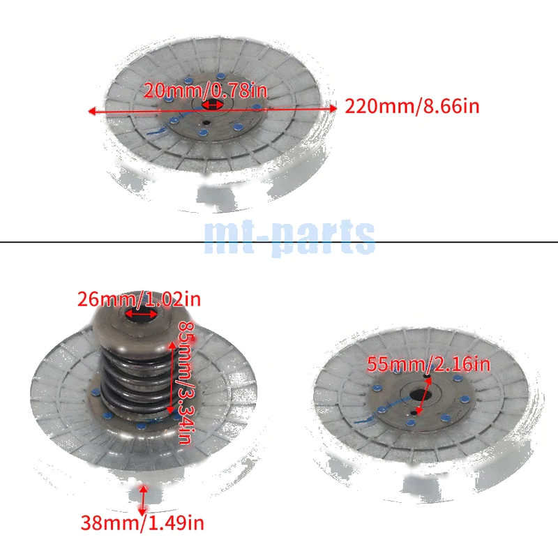 Qlink FrontRunner 500 700 CVT Secondary Clutch Drive Assembly (2010-2013)