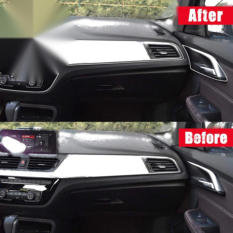 5M Silver Car Interior Door Panel Edge Line Molding Trim