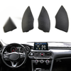 For500 4x Radio Cd Button Trim Mould-Cover Decor Removal Black
