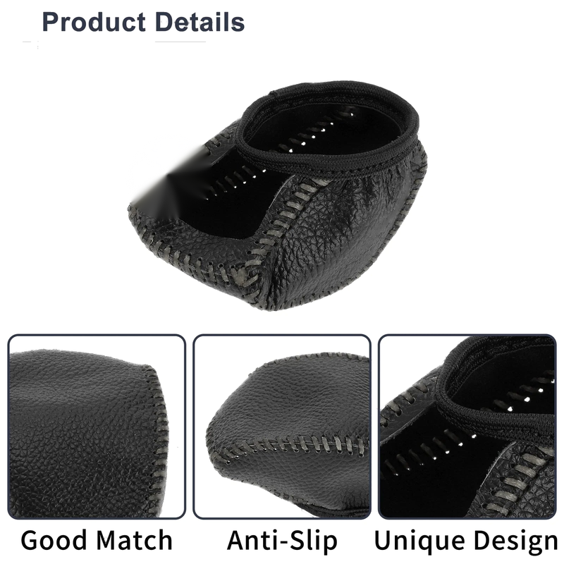 Toyota RAV4 (2019-2024) Pebbled Black Gray 1 Pc Gear Shift Knob Cover