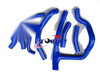 Honda XRV750 Africa Twin Aluminum Radiator + Blue Silicone Hose (1993-2003)
