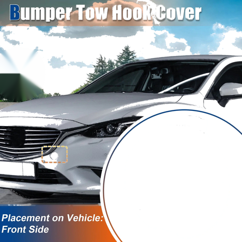 Mazda 6 (2014-2016) - White Front Side Tow Hook Cover
