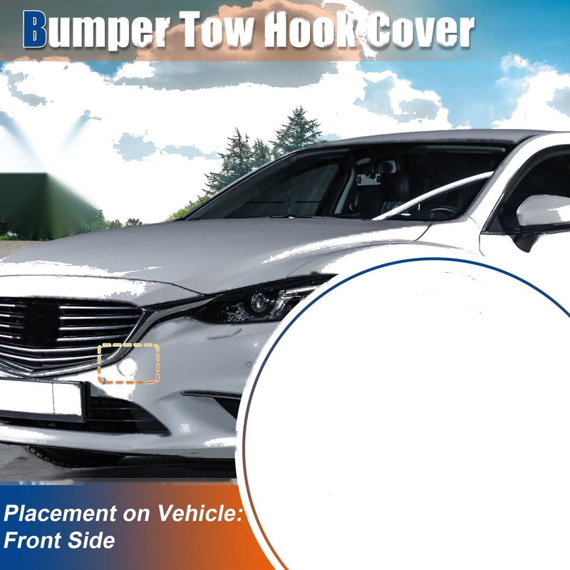 Mazda 6 (2014-2016) - White Front Side Tow Hook Cover