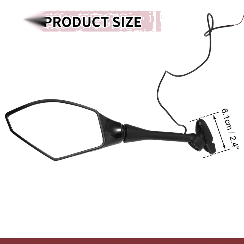 Honda CBR600RR Set of 2 Motorcycle Rear View Mirrors (2003-2014)