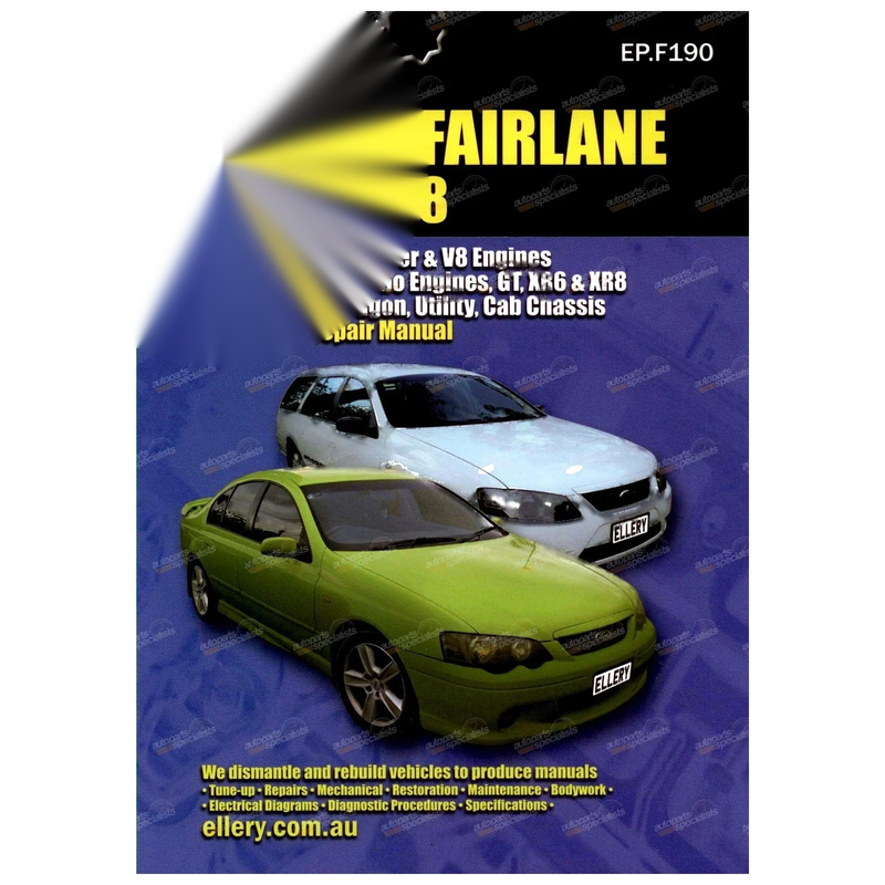 Ford Falcon (2002-2008) BA BF XR6 XR8 Fairmont Car Book Repair Manual
