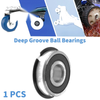 Make Deep Groove Ball Bearings 17x47x14mm Silver Tone Black