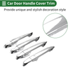 Honda Fit Jazz (2014-2018) Silver Tone Smart Car Door Handle Cover Trim