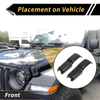 Jeep Wrangler JL (2018-2022) Carbon Fiber Engine Hood Hinge Covers