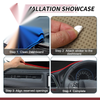 Toyota RAV4 2019-2021 Sun Protector Black Red Dashboard Cover Mat
