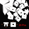 Toyota Camry 20pcs Plastic Rivet White Bumper Fender Fastener Clips