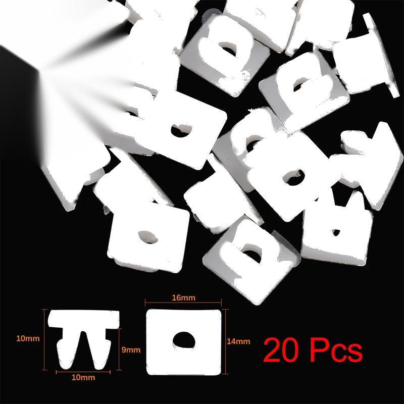Toyota Camry 20pcs Plastic Rivet White Bumper Fender Fastener Clips