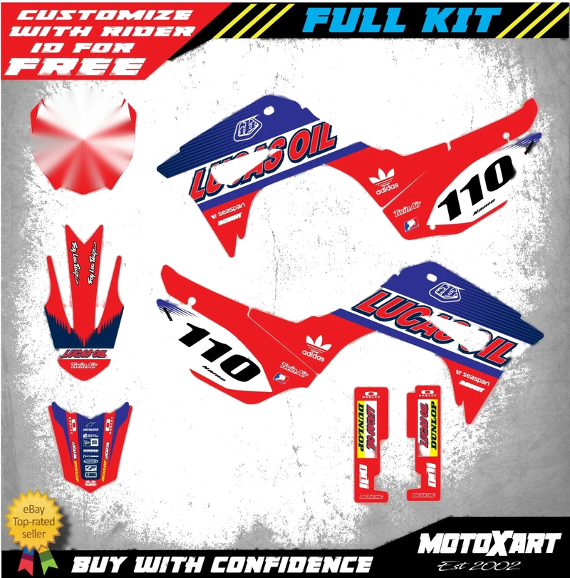 Honda CRF 110 (2019-2020) ACTIVE STYLE Stickers Custom Graphics Full Kit