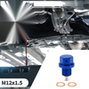 Car Motorcycle Boat Blue 1 Set M12x1.5 Engine Oil Drain Plug with Gasket