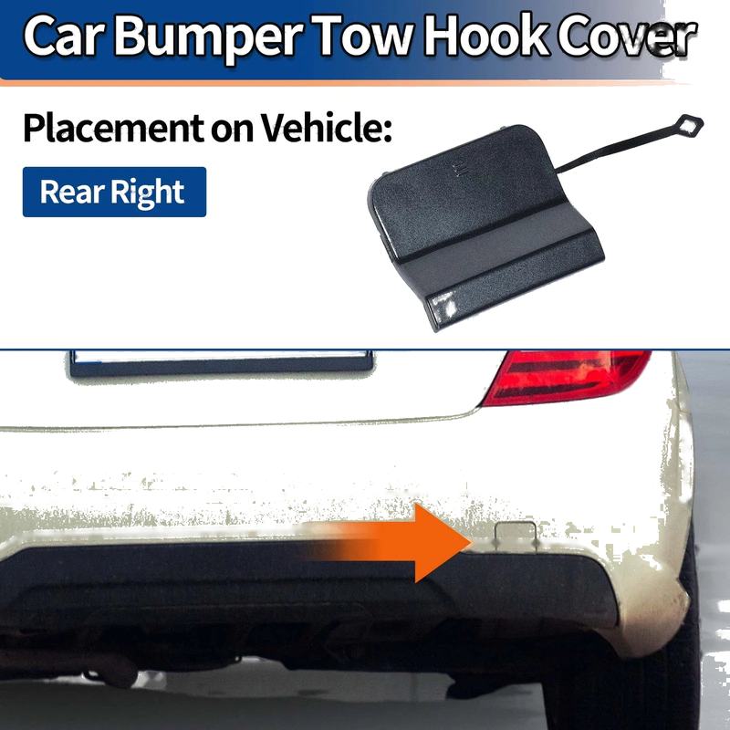 Mercedes-Benz C-Class AMG Rear Right Tow Hook Cover (2012-2015)