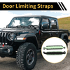 Jeep Wrangler TJ JK JKU (2007-2018) Black Green 2 x Door Limiting Straps
