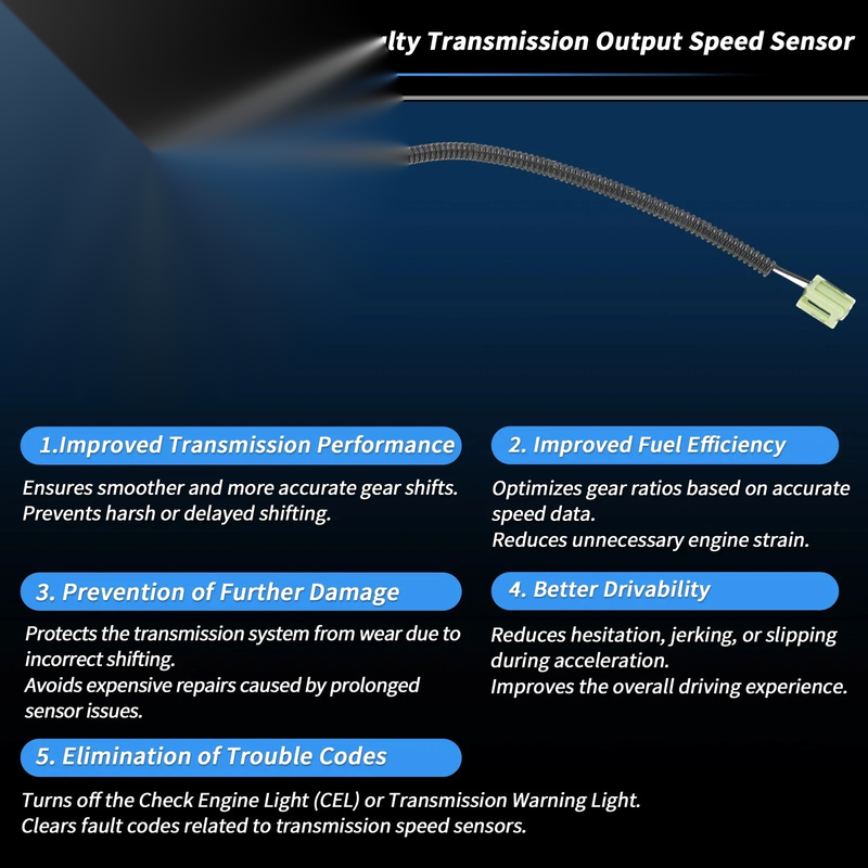 Chevy Malibu 3.6 Automatic Transmission Speed Sensor (2008-2012)