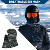 Motorcycle Grey Balaclava Mask with Glasses Hole