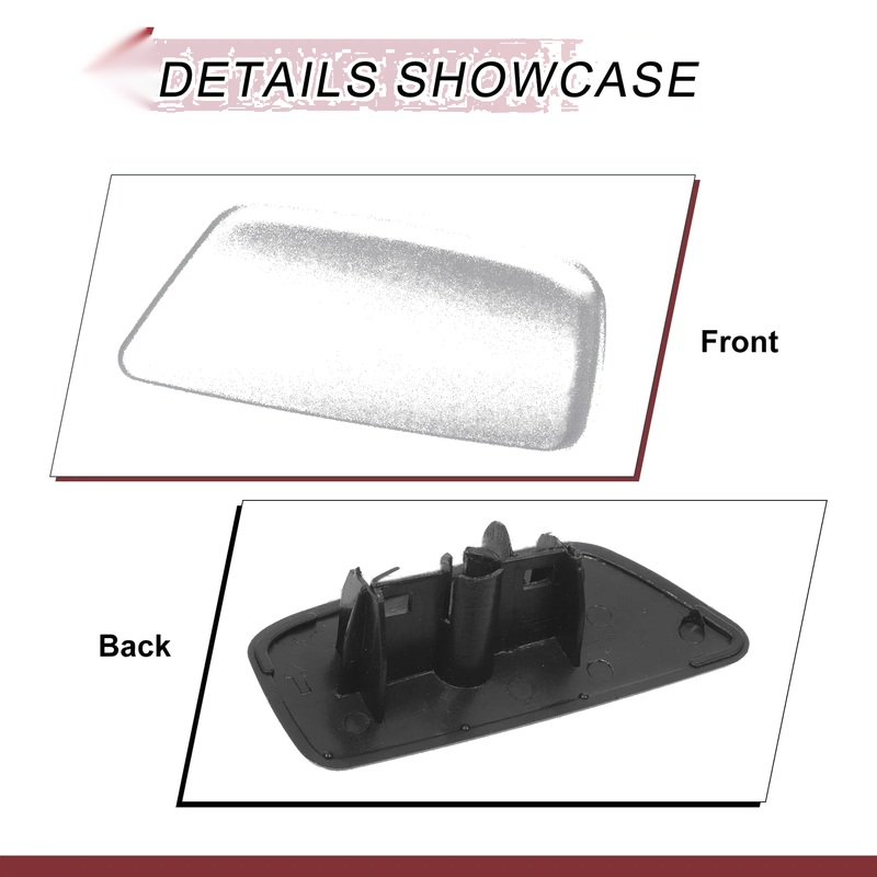 Subaru Forester (2009-2012) Silver Tone Front Left Washer Nozzle Cover