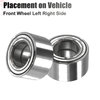 LEXUS RX330 (2004-2006) Silver Tone 2 x Front Wheel Bearings