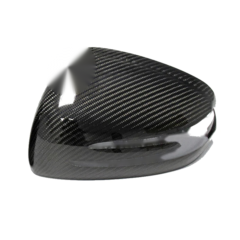 Benz SLK R172 SLC SL Overlay Real Carbon Fiber Wing Mirror Cover Caps Fit