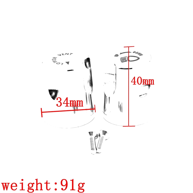 Honda GL1500 2 x Chrome Headlight Adjustment Switch Knobs (1988-2000)