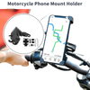 Motorcycle Phone Mount Holder 2.56-3.58in Handlebar Silicone