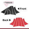 Volvo V40 Black Carbon Fiber Door Pillar Window Trim