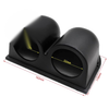 DASH Gauge Pod Black Dual Hole DASH Gauge Pod Car Meter Mount Holder Cup 2in 52mm